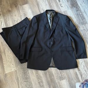 Grafton & Co Dark grey pin stripe suit
